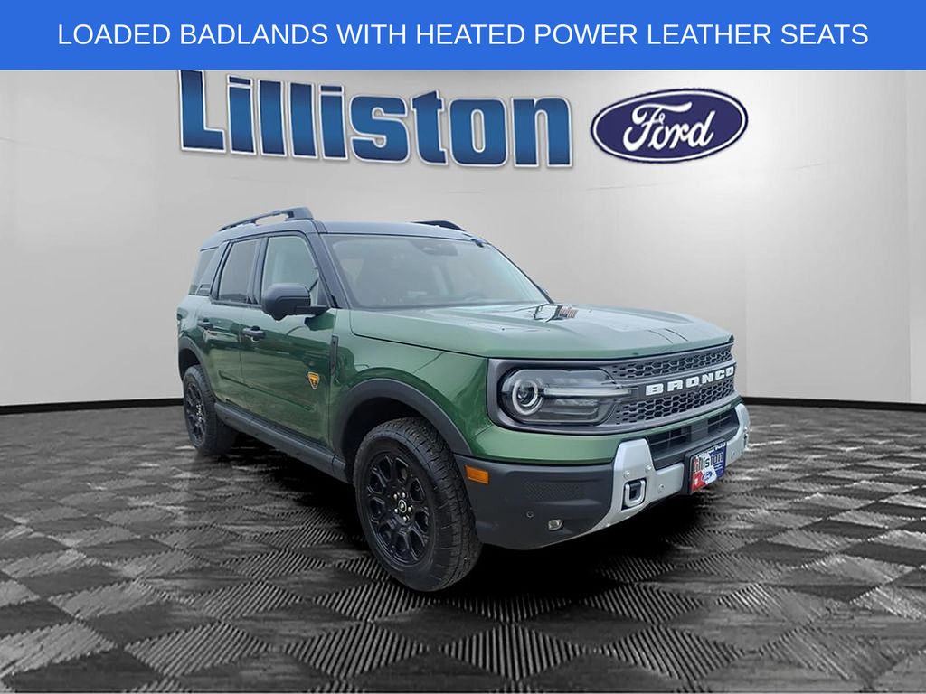 Green Metallic 2025 Ford Bronco Sport Badlands AWD SUV / Crossover All-Wheel Drive 8-Speed Automatic