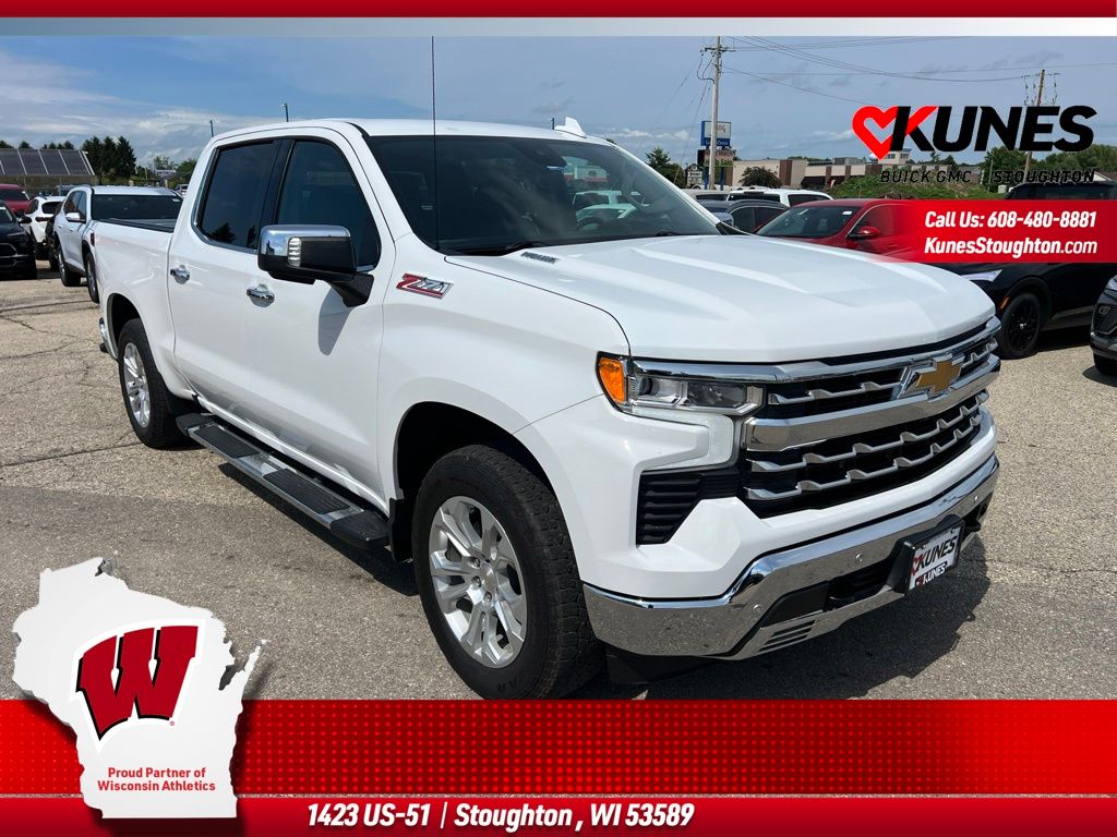 Summit White 2023 Chevrolet Silverado 1500 Pickup Truck Four-Wheel Drive Automatic