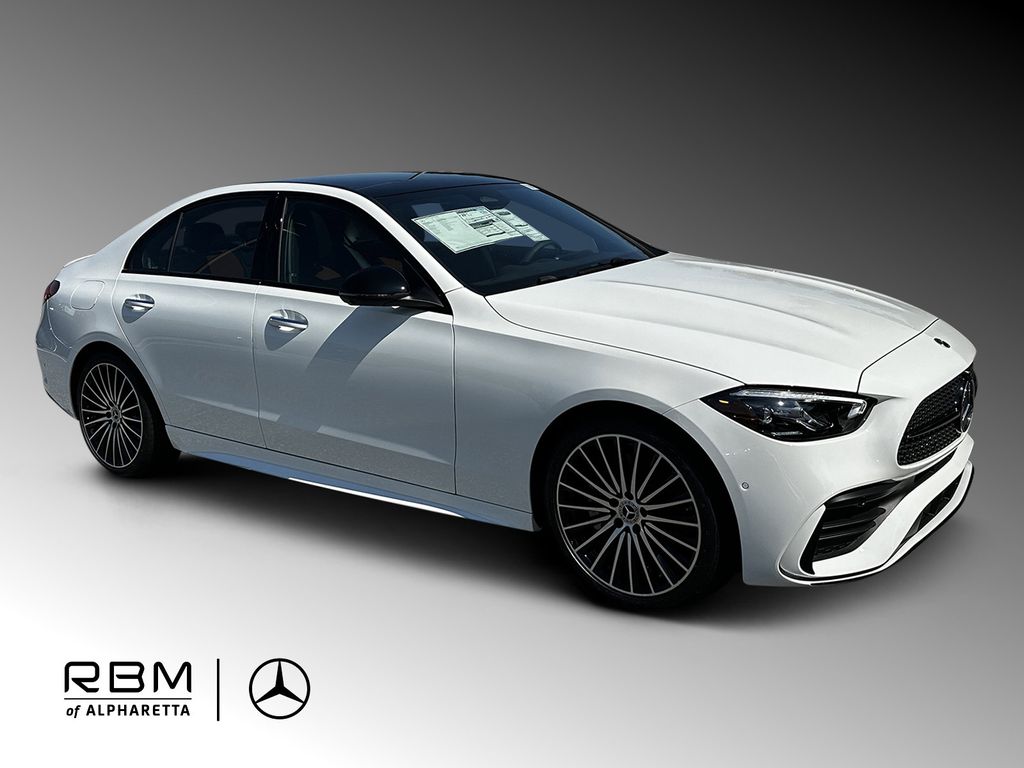 White 2026 Mercedes-Benz C-Class Sedan Rear-Wheel Drive 9-Speed Automatic