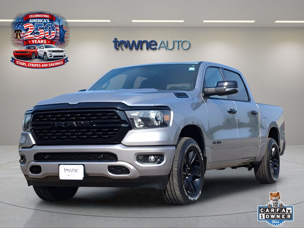 Billet Silver Metallic Clearcoat 2024 RAM 1500 Pickup Truck Four-Wheel Drive 8-Speed Automatic