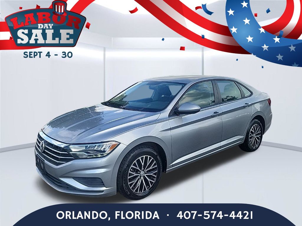 Silk Blue Metallic 2021 Volkswagen Jetta Sedan Front-Wheel Drive 8-Speed Automatic