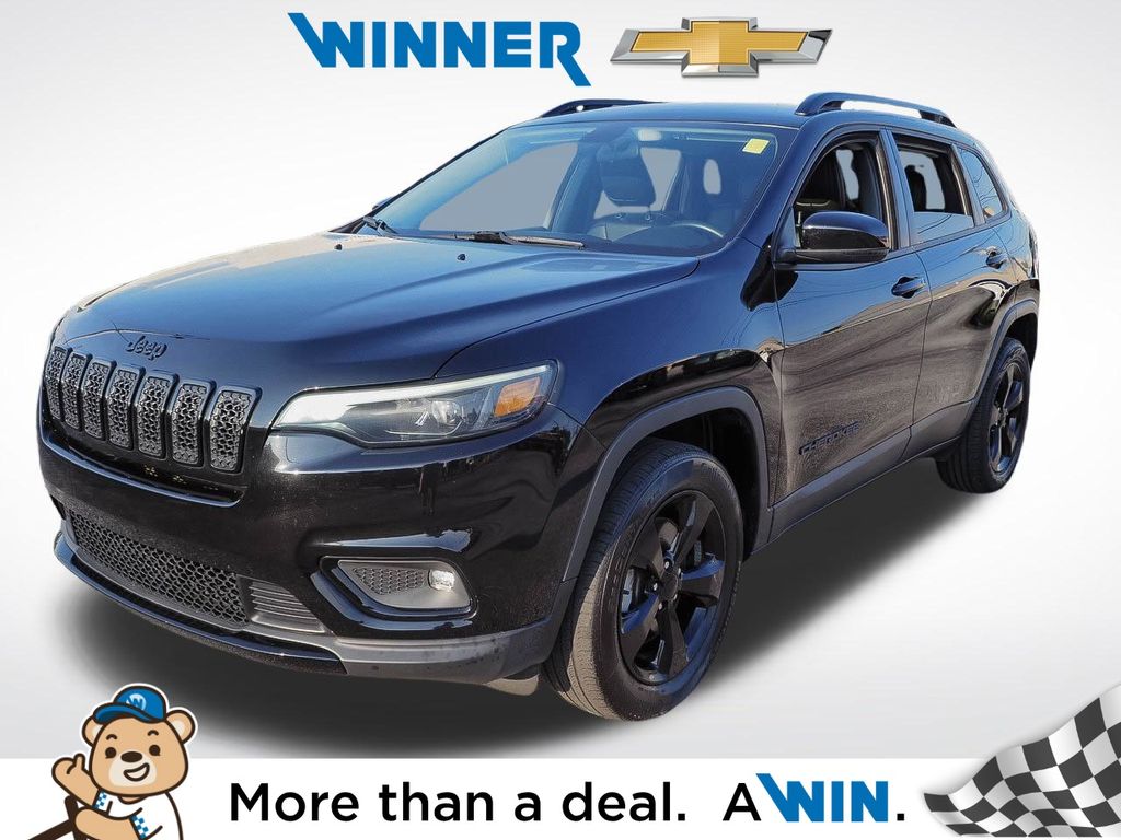 Diamond Black Crystal Pearlcoat 2019 Jeep Cherokee SUV / Crossover Four-Wheel Drive 9-Speed Automatic