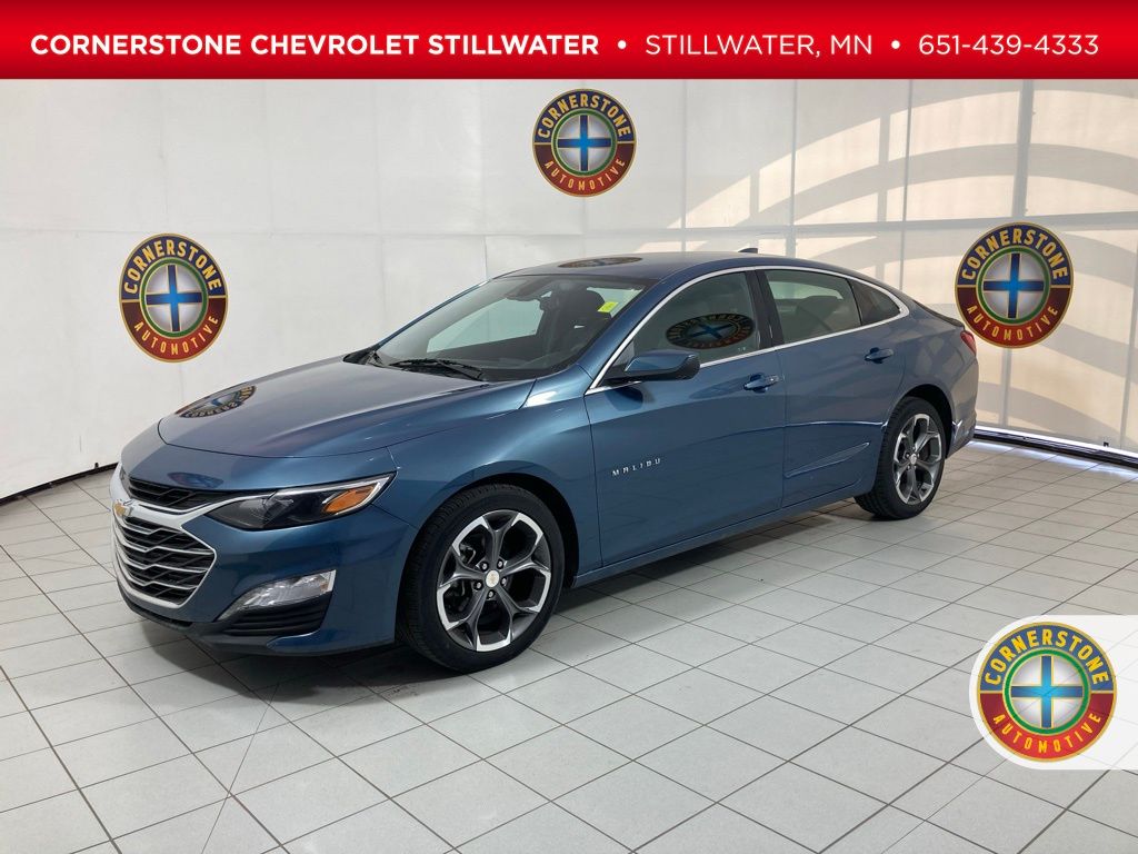 Lakeshore Blue Metallic 2024 Chevrolet Malibu LT with 1LT FWD Sedan Front-Wheel Drive Continuously Variable Transmission