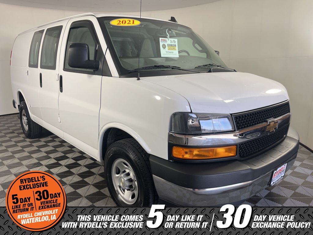 Summit White 2021 Chevrolet Express Cargo 2500 RWD Van Rear-Wheel Drive 6-Speed Automatic Overdrive