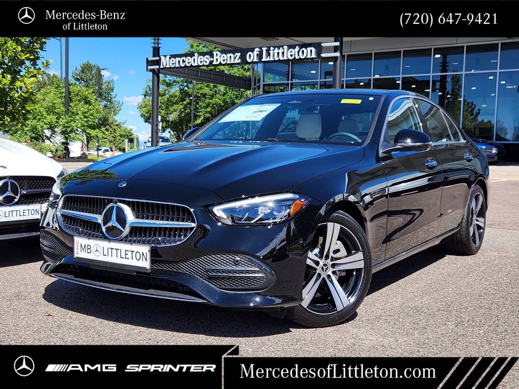 Black 2026 Mercedes-Benz C-Class Sedan All-Wheel Drive 9-Speed Automatic