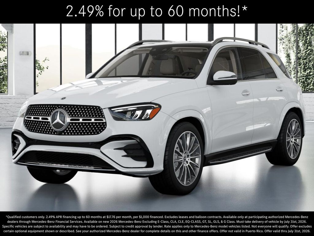 Polar White 2026 Mercedes-Benz GLE SUV / Crossover All-Wheel Drive 9-Speed Automatic
