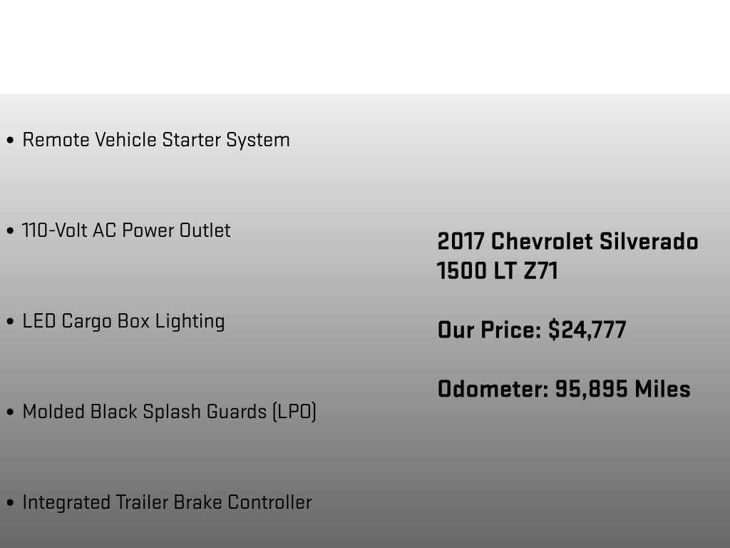 2017 Chevrolet Silverado 1500 LT Gray at Klick Lewis Buick Chevrolet