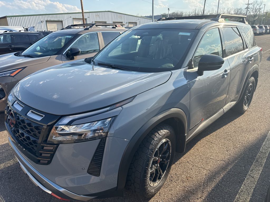 Boulder Gray/Super Black 2026 Nissan Pathfinder Rock Creek 4WD SUV / Crossover All-Wheel Drive 9-Speed Automatic