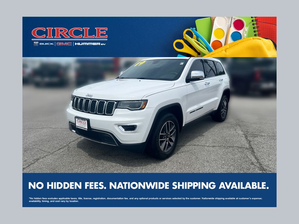Bright White Clearcoat 2019 Jeep Grand Cherokee SUV / Crossover Four-Wheel Drive 8-Speed Automatic