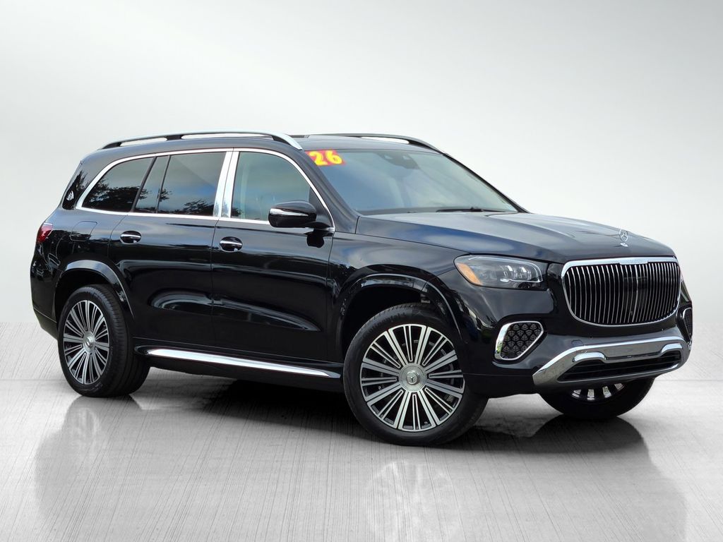 Obsidian Black Metallic 2026 Mercedes-Benz GLS 600 Mercedes-Maybach 4MATIC SUV / Crossover All-Wheel Drive 9-Speed Automatic
