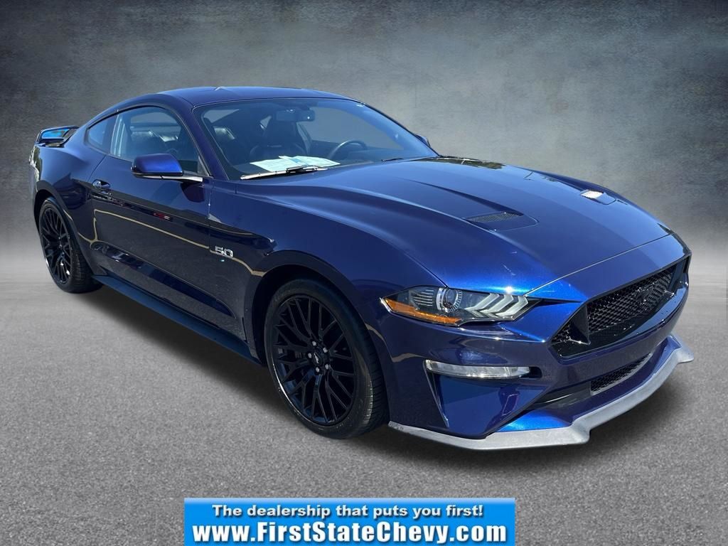 Kona Blue Metallic 2018 Ford Mustang Coupe Rear-Wheel Drive 6-Speed Manual
