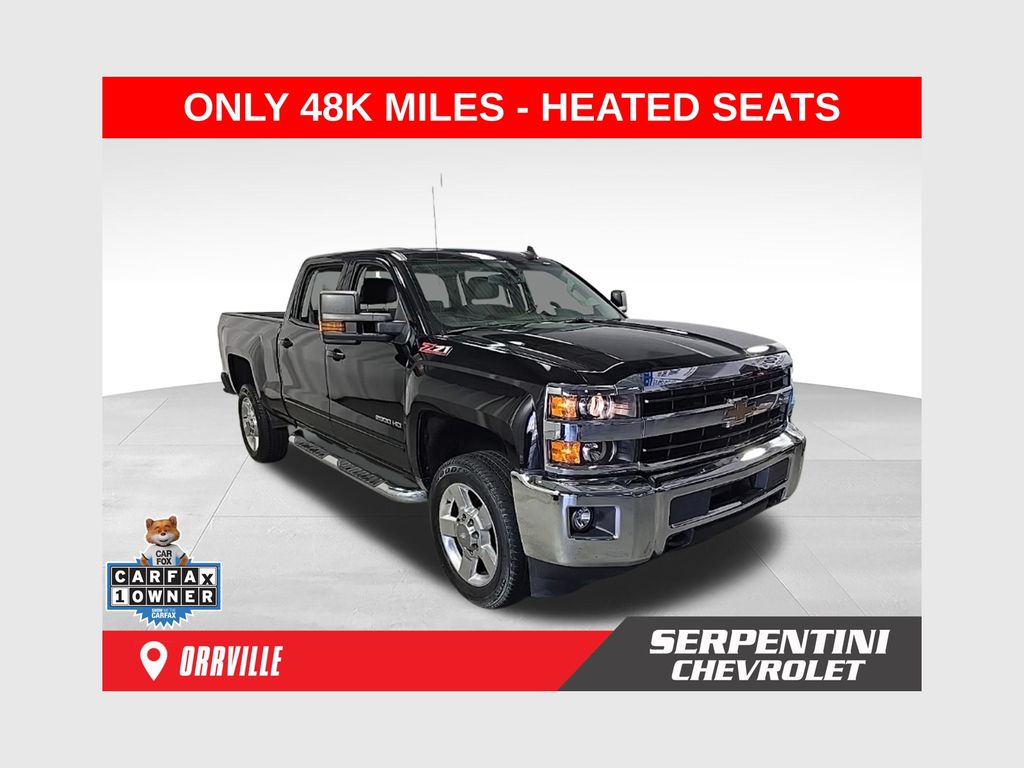 Black 2018 Chevrolet Silverado 2500HD Pickup Truck Four-Wheel Drive 6-Speed Automatic Overdrive