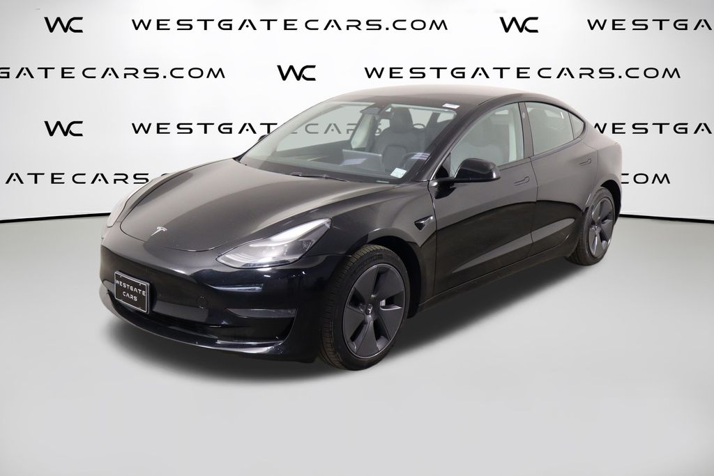 Black 2023 Tesla Model 3 Sedan Rear-Wheel Drive 1-Speed Automatic
