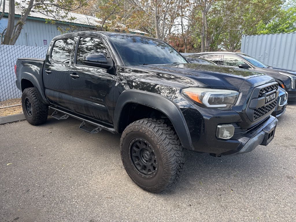 Black 2016 Toyota Tacoma Double Cab V6 SR 4WD Pickup Truck Four-Wheel Drive 6-Speed Automatic