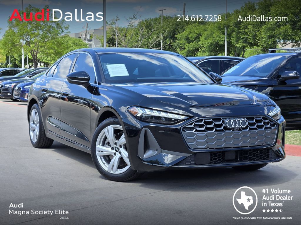 Mythos Black Metallic 2025 Audi A5 quattro Premium Plus Sedan Sedan All-Wheel Drive 7-Speed Automatic