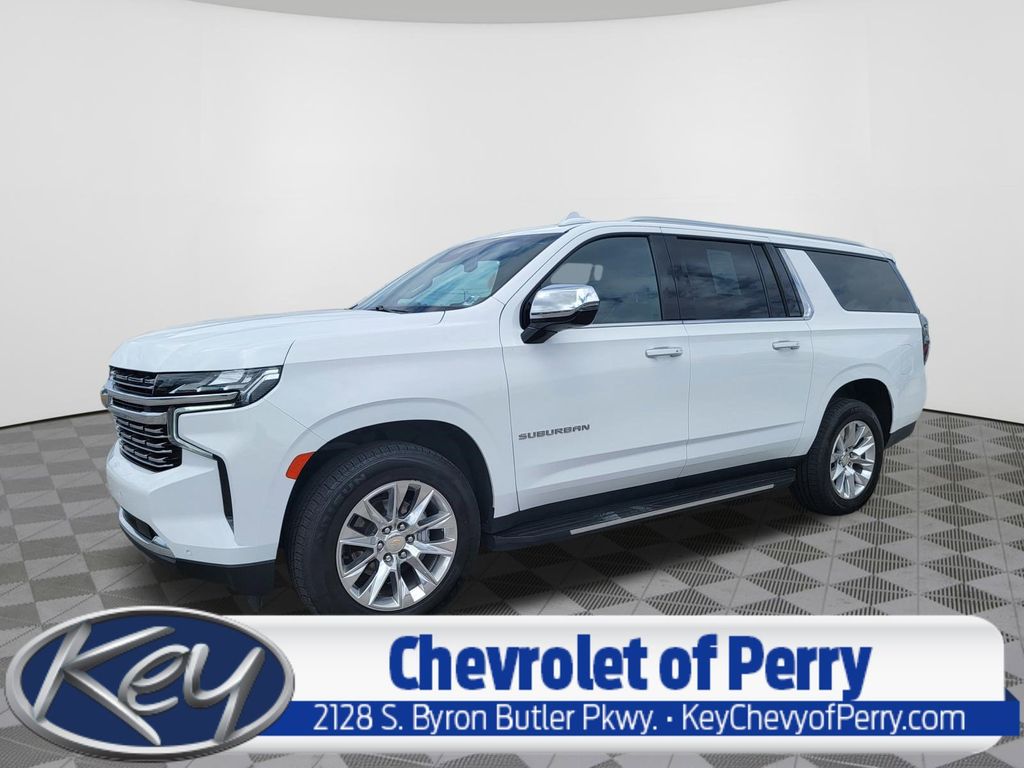 Summit White 2023 Chevrolet Suburban Premier 4WD SUV / Crossover Four-Wheel Drive