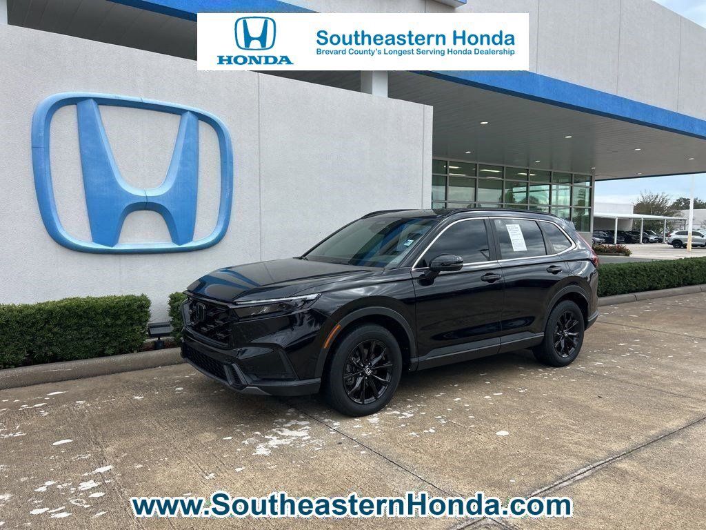 Crystal Black Pearl 2024 Honda CR-V Hybrid Sport-L AWD SUV / Crossover All-Wheel Drive Continuously Variable Transmission