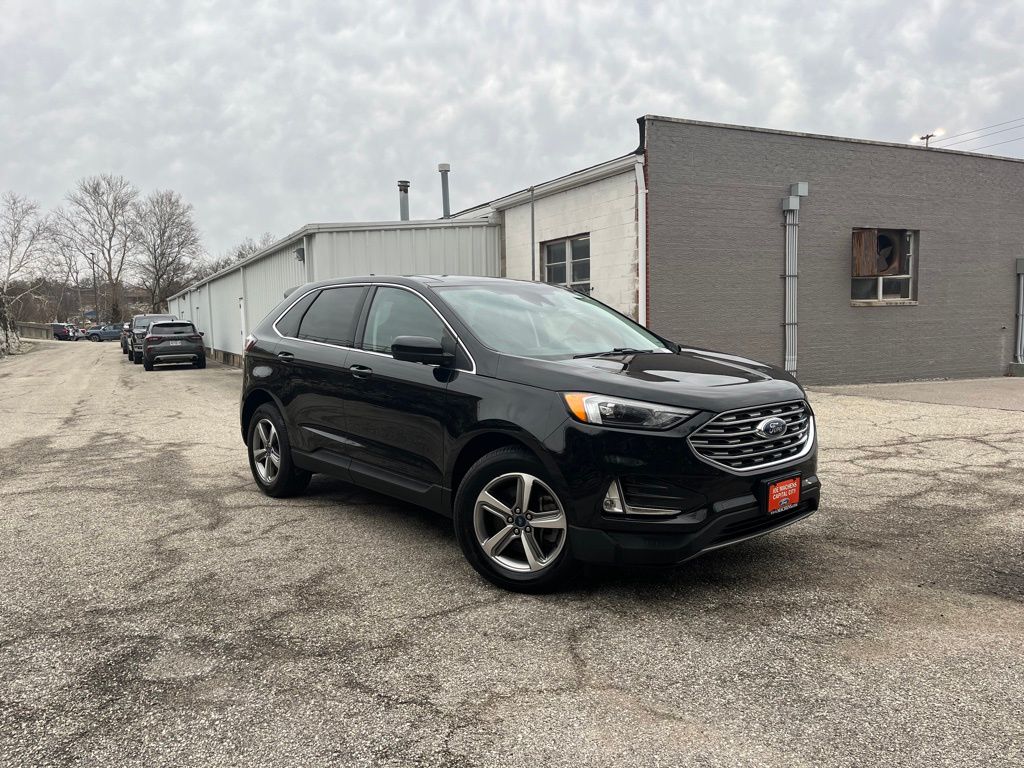 Agate Black Metallic 2022 Ford Edge SEL AWD SUV / Crossover All-Wheel Drive 8-Speed Automatic