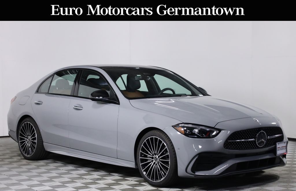 Gray (MANUFAKTUR Alpine Grey) 2026 Mercedes-Benz C-Class C 300 4MATIC Sedan All-Wheel Drive 9-Speed Automatic