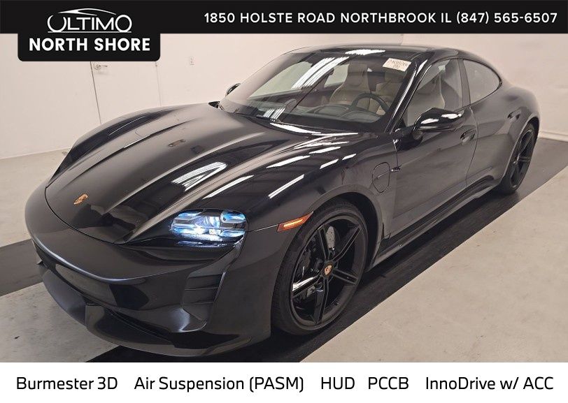 Jet Black Metallic 2023 Porsche Taycan  All-Wheel Drive 2-Speed Automatic