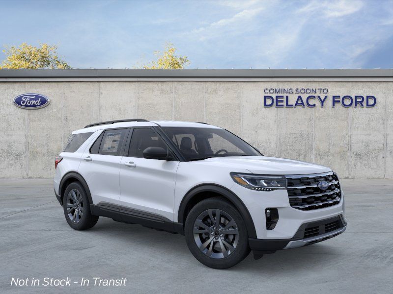 Space White Metallic 2026 Ford Explorer Active AWD SUV / Crossover All-Wheel Drive Automatic