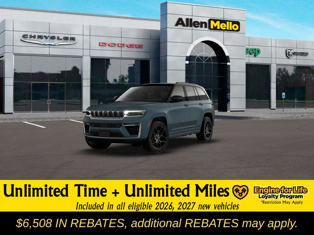 Gray (Steel Blue) 2026 Jeep Grand Cherokee SUV / Crossover Four-Wheel Drive 8-Speed Automatic