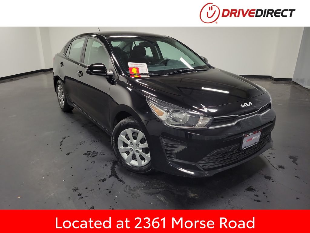 Aurora Black 2023 Kia Rio LX FWD Sedan Front-Wheel Drive Continuously Variable Transmission