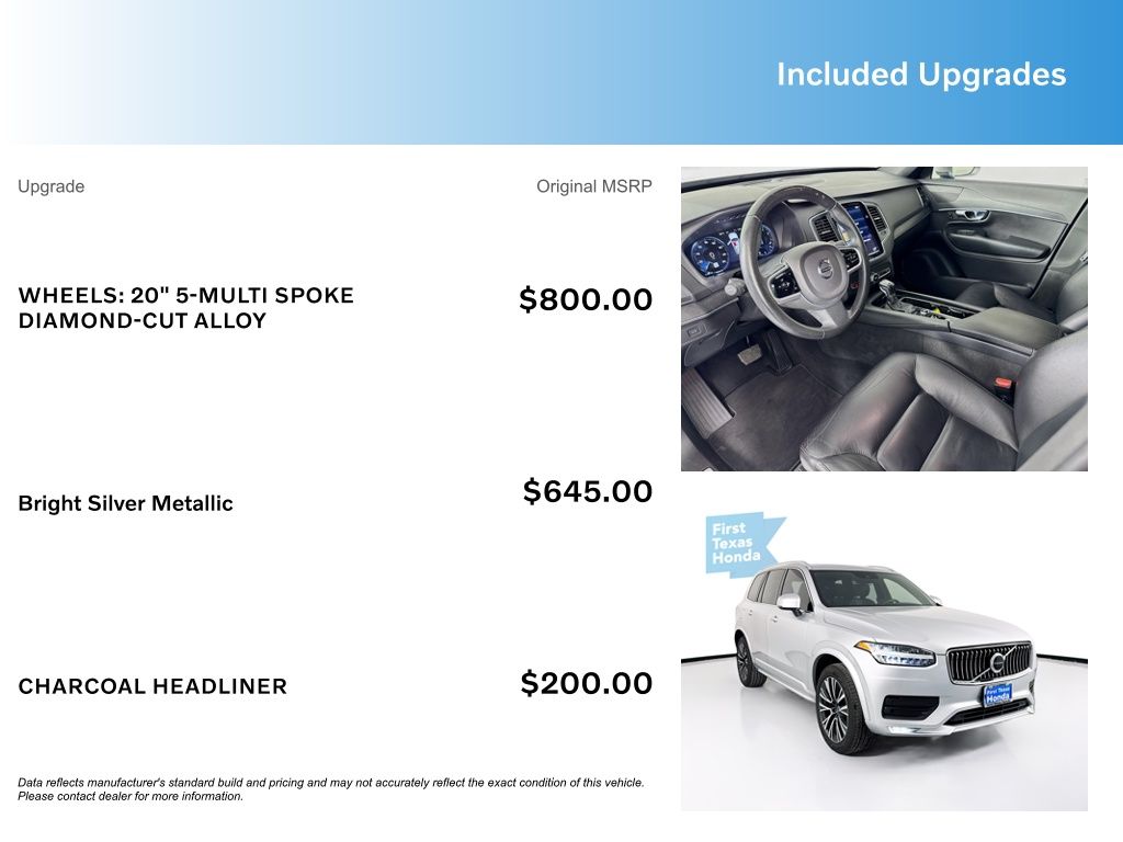 Used Car 2020 Volvo Xc90  T5 Momentum For Sale Under $20,000 In Austin, Texas