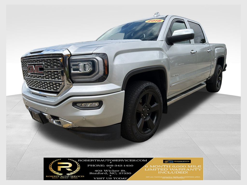 Quicksilver Metallic 2018 GMC Sierra 1500 Pickup Truck Four-Wheel Drive 8-Speed Automatic Overdrive