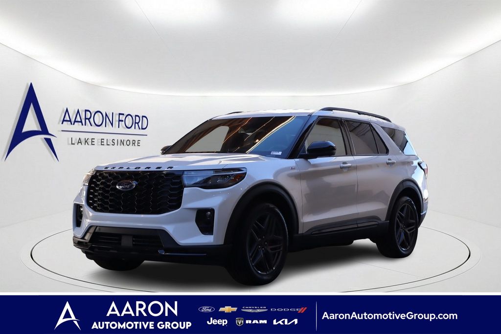 White Metallic 2025 Ford Explorer SUV / Crossover Rear-Wheel Drive Automatic