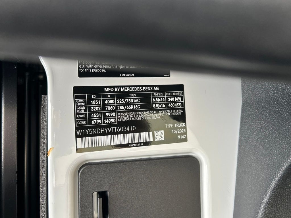 2026 Mercedes-Benz Sprinter 3500 Cargo 170 WB White at John Sisson Motors