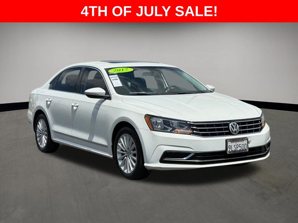 White 2017 Volkswagen Passat Sedan Front-Wheel Drive 6-Speed Automatic