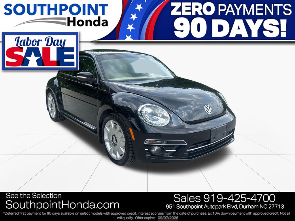 Deep Black Pearl Metallic 2018 Volkswagen Beetle Hatchback Front-Wheel Drive 6-Speed Automatic