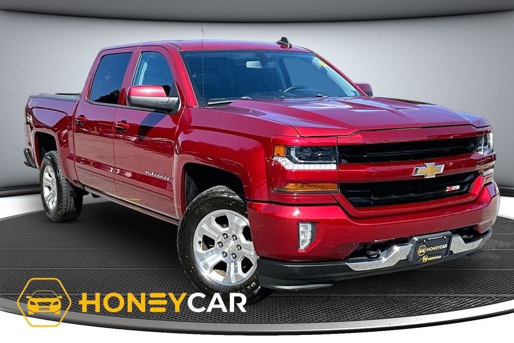 Cajun Red Tintcoat 2018 Chevrolet Silverado 1500 Pickup Truck Four-Wheel Drive 6-Speed Automatic Overdrive