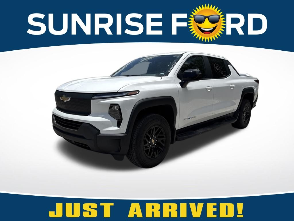 White 2024 Chevrolet Silverado EV Pickup Truck All-Wheel Drive 1-Speed Automatic