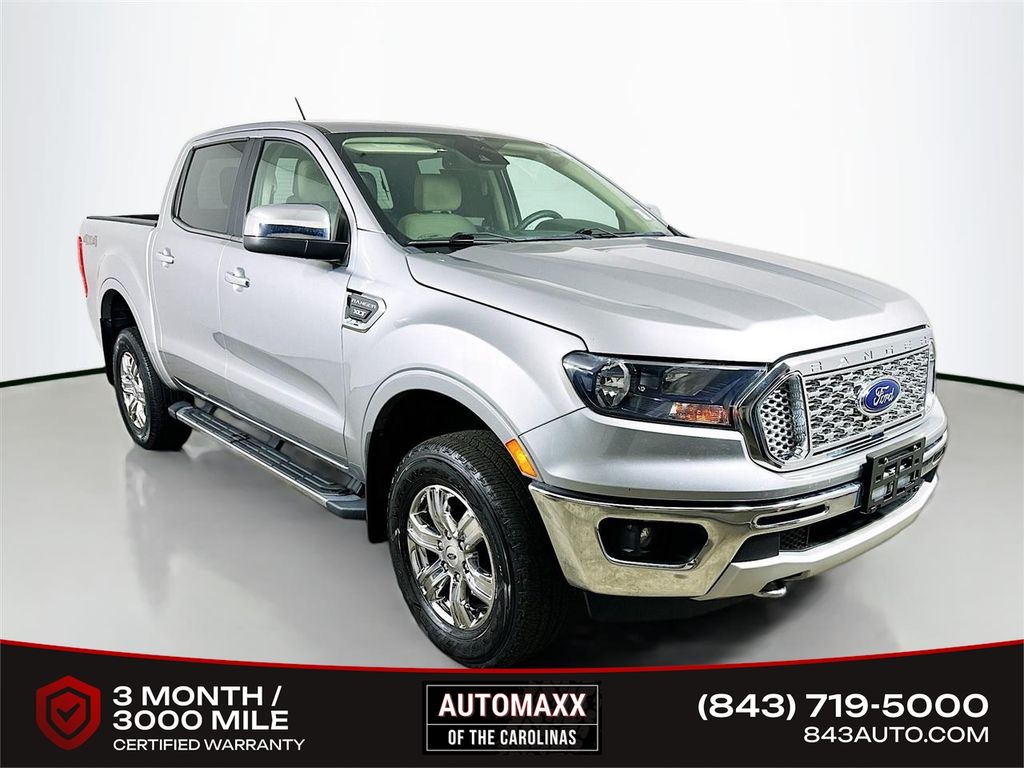 Silver Metallic 2021 Ford Ranger XLT SuperCrew 4WD Pickup Truck Four-Wheel Drive Automatic