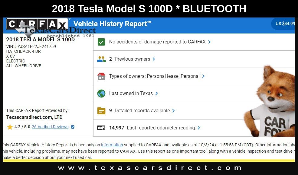 2018 Tesla Model S 100D 10