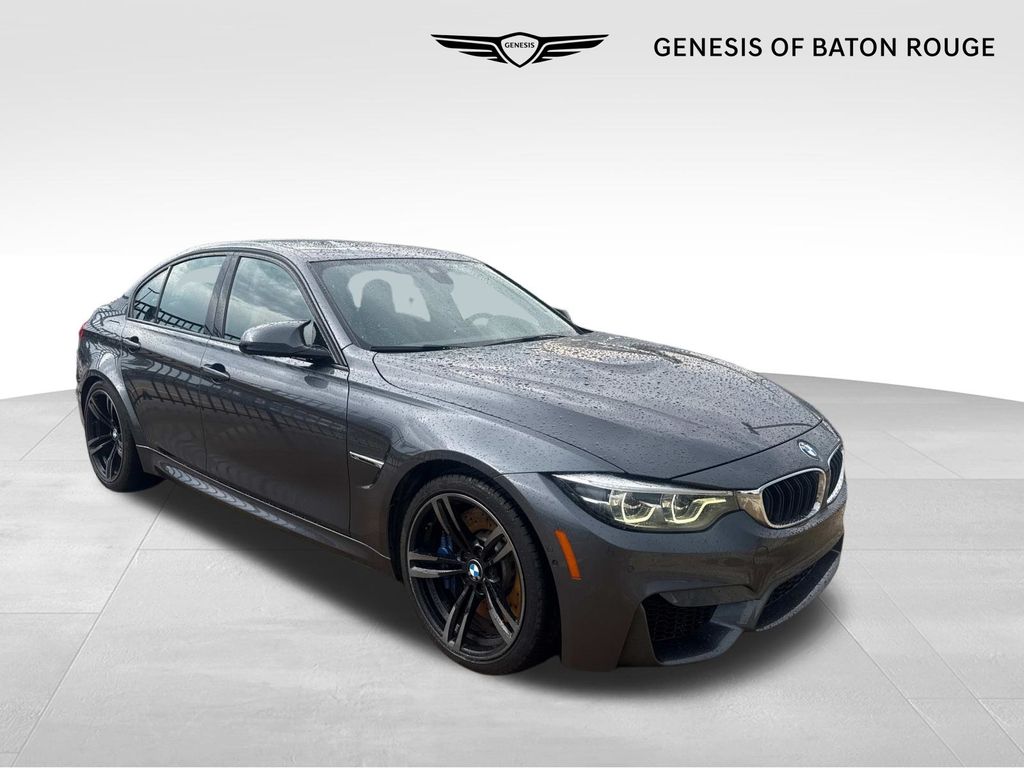 Mineral Gray Metallic 2018 BMW M3 Sedan Rear-Wheel Drive 7-Speed Automatic