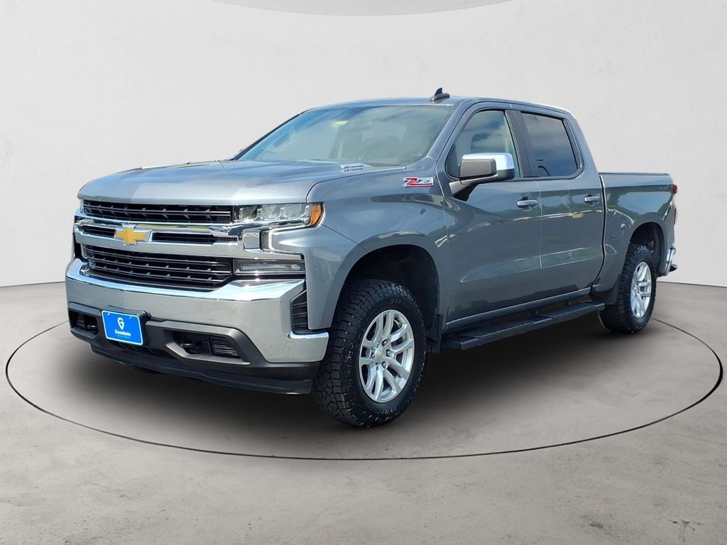 Gray (Steel Metallic) 2021 Chevrolet Silverado 1500 Pickup Truck Four-Wheel Drive Automatic