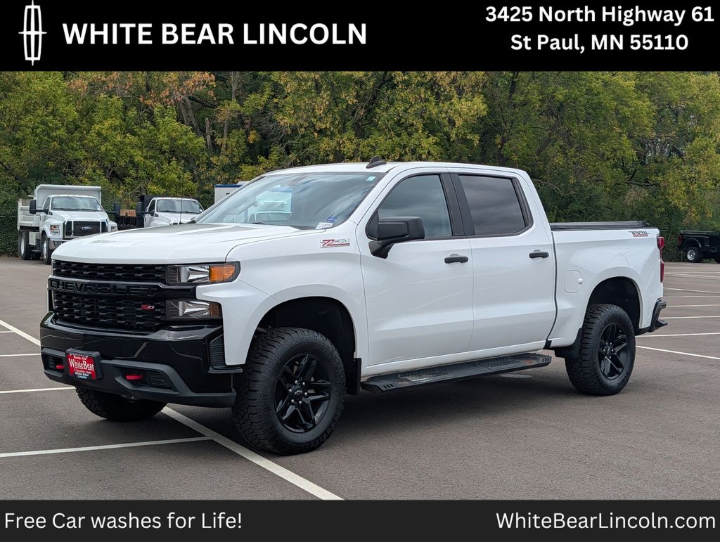 Summit White 2019 Chevrolet Silverado 1500 Pickup Truck Four-Wheel Drive 6-Speed Automatic Overdrive