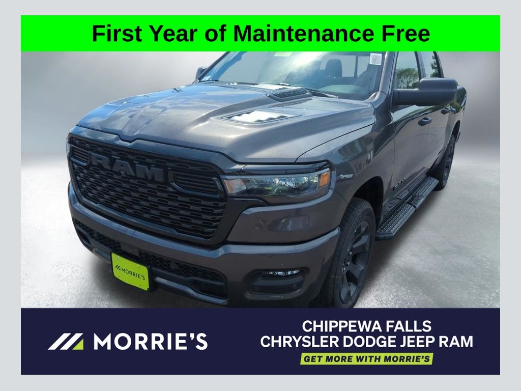Gray (Granite Crystal Metallic Clearcoat) 2026 RAM 1500 Pickup Truck Four-Wheel Drive 8-Speed Automatic