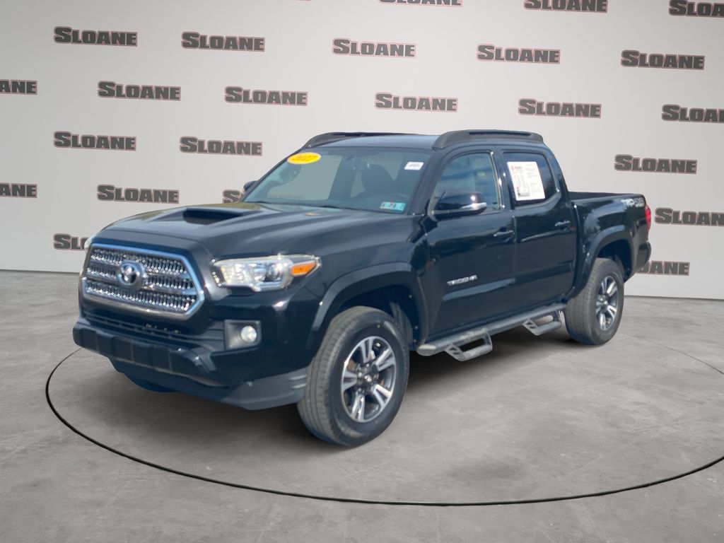 Black 2017 Toyota Tacoma TRD Sport V6 Double Cab 4WD Pickup Truck Four-Wheel Drive 6-Speed Automatic