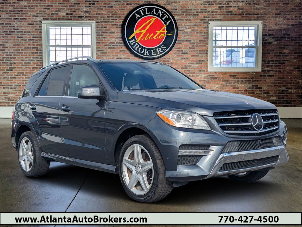 Gray 2015 Mercedes-Benz M-Class SUV / Crossover All-Wheel Drive 7-Speed Automatic