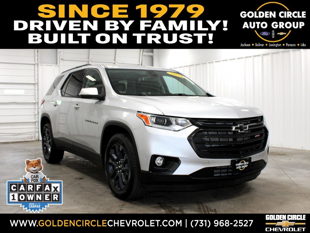 Silver Ice Metallic 2021 Chevrolet Traverse SUV / Crossover Front-Wheel Drive 9-Speed Automatic