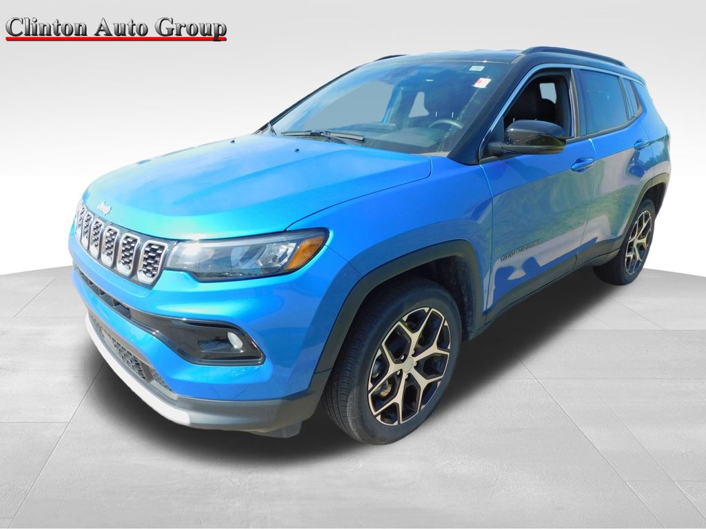 Hydro Blue Pearlcoat 2024 Jeep Compass Limited 4WD SUV / Crossover Four-Wheel Drive 8-Speed Automatic