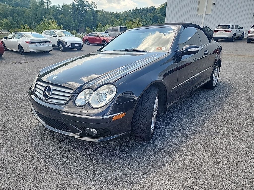 Black 2004 Mercedes-Benz CLK Convertible Rear-Wheel Drive 5-Speed Automatic Overdrive