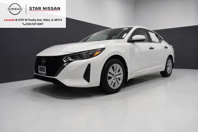 White (Fresh Powder) 2025 Nissan Sentra Sedan Front-Wheel Drive Continuously Variable Transmission