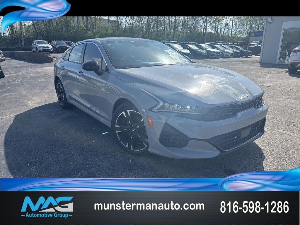 Wolf Gray 2022 Kia K5 GT-Line FWD Sedan Front-Wheel Drive 8-Speed Automatic