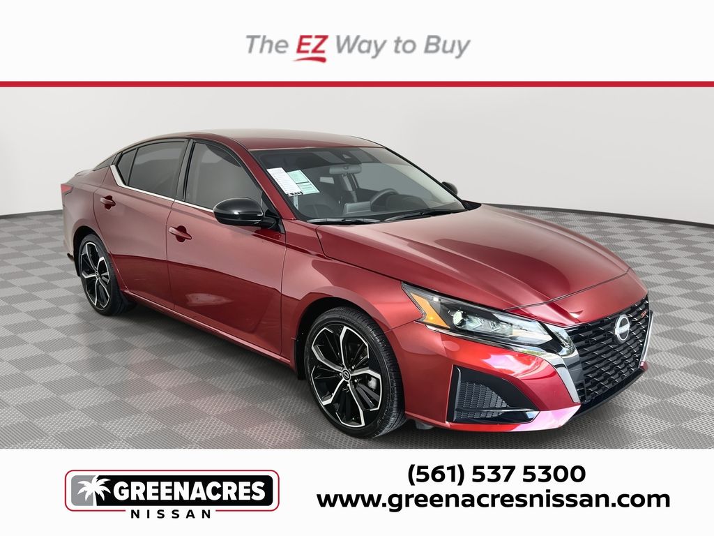 Red (Scarlet Ember) 2024 Nissan Altima Sedan Front-Wheel Drive Continuously Variable Transmission