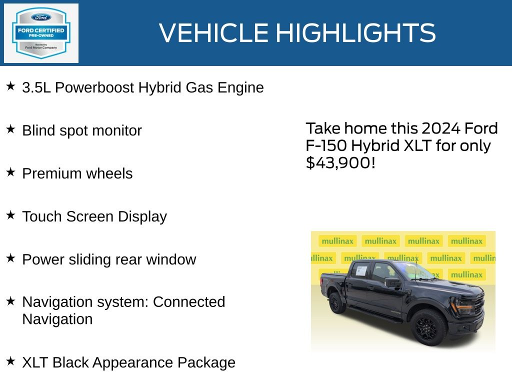Certified Used 2024 Blue Ford XLT image 22